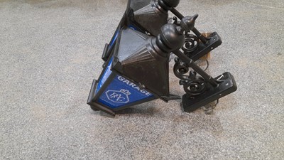 Lot 387 - PAIR OF VINTAGE STYLE RAC ,WALL MOUNTED LAMPS 12" X 9" OVERALL 24"