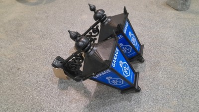 Lot 387 - PAIR OF VINTAGE STYLE RAC ,WALL MOUNTED LAMPS 12" X 9" OVERALL 24"