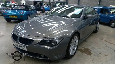 Lot 126 - 2005 BMW 630I AUTO