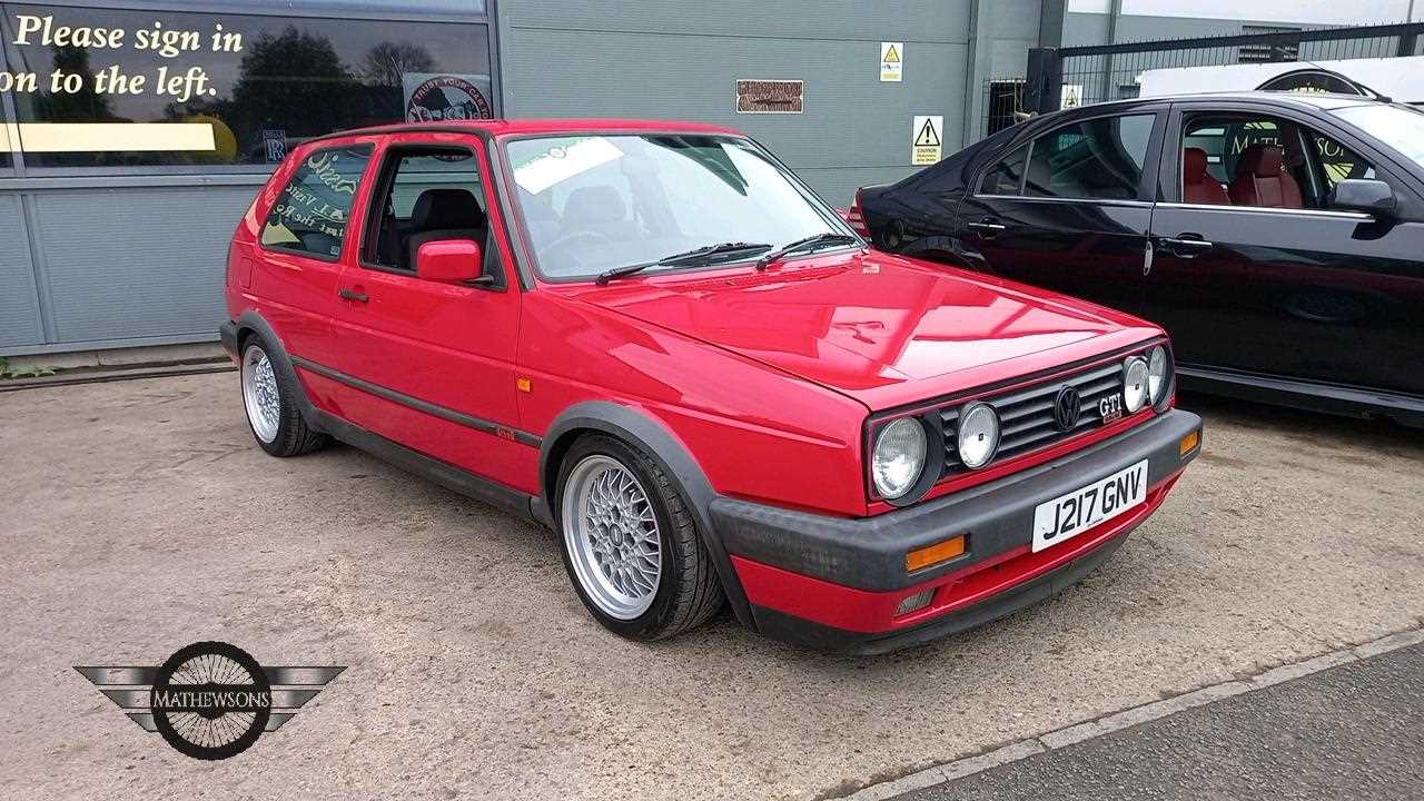 Lot 852 - 1991 VOLKSWAGEN GOLF GTI 16V