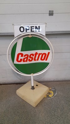 Lot 207 - CASTROL OPEN-CLOSED REVOLVING SIGN