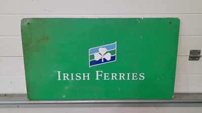 Lot 825 - STENA LINE ALLOY + IRISH FERRIES DOUBLE SIDED SIGN