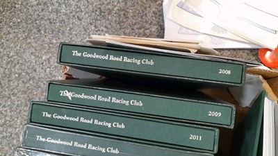 Lot 797 - GOODWOOD YEAR BOOKS 2008-2021 +MEMBERS TICKETS, BADGES & STICKERS
