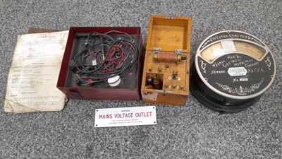 Lot 803 - ELECTRIC TEST METERS + AMP METER