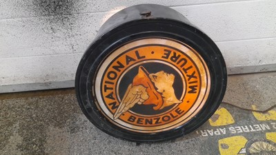 Lot 755 - NATIONAL BENZOLE ILLUMINATED SIGN