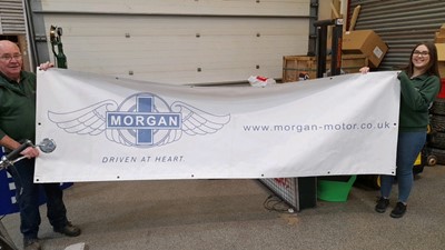 Lot 741 - MORGAN BANNER 10 foot x3 foot