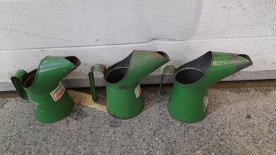 Lot 713 - 3X CASTROL HALFORDS OIL JUGS