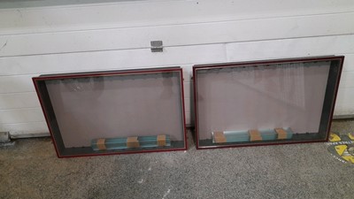 Lot 721 - PAIR OF PICTURE PRIDE DISPLAY CABINETS  33" x 21"