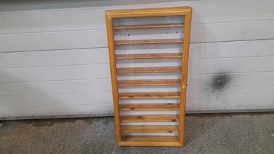 Lot 723 - PINE DISPLAY CABINET 36" X 18"