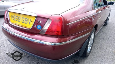 Lot 286 - 1999 ROVER 75 CLUB