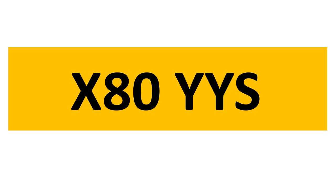 Lot 33 - REGISTRATION ON RETENTION - X80 YYS