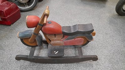 Lot 856 - CHILDS ROCKING MOTORBIKE