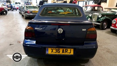 Lot 58 - 2000 VOLKSWAGEN GOLF CABRIOLET AV-GE