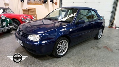 Lot 58 - 2000 VOLKSWAGEN GOLF CABRIOLET AV-GE