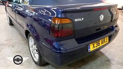 Lot 58 - 2000 VOLKSWAGEN GOLF CABRIOLET AV-GE