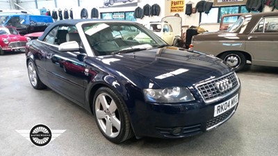 Lot 289 - 2004 AUDI S4 QUATTRO CABRIOLET