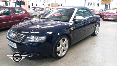 Lot 289 - 2004 AUDI S4 QUATTRO CABRIOLET