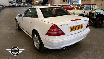 Lot 733 - 2000 MERCEDES SLK 200 KOMPRESSOR