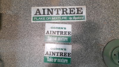 Lot 255 - OGDENS AINTREE FLAKE OR MIXTURE GLASS SIGNS