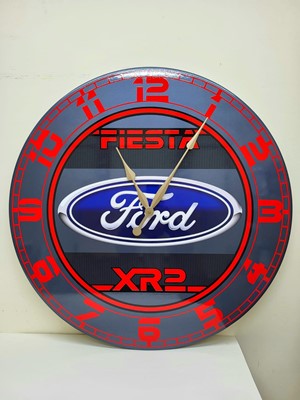 Lot 160 - FORD FIESTA XR2 PAINTED CLOCK 32" dia