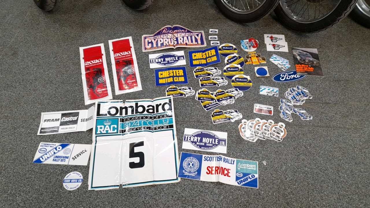 Lot 801 - SELECTION OF RALLY STICKERS