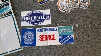 Lot 801 - SELECTION OF RALLY STICKERS