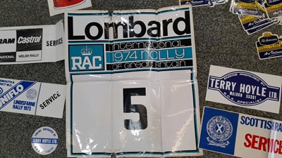 Lot 801 - SELECTION OF RALLY STICKERS