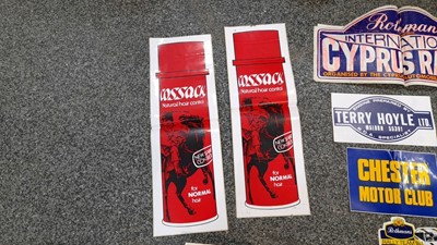 Lot 801 - SELECTION OF RALLY STICKERS