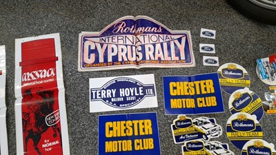 Lot 801 - SELECTION OF RALLY STICKERS