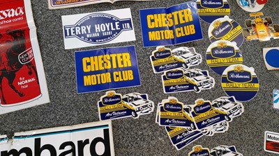 Lot 801 - SELECTION OF RALLY STICKERS