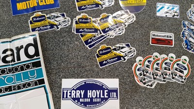 Lot 801 - SELECTION OF RALLY STICKERS