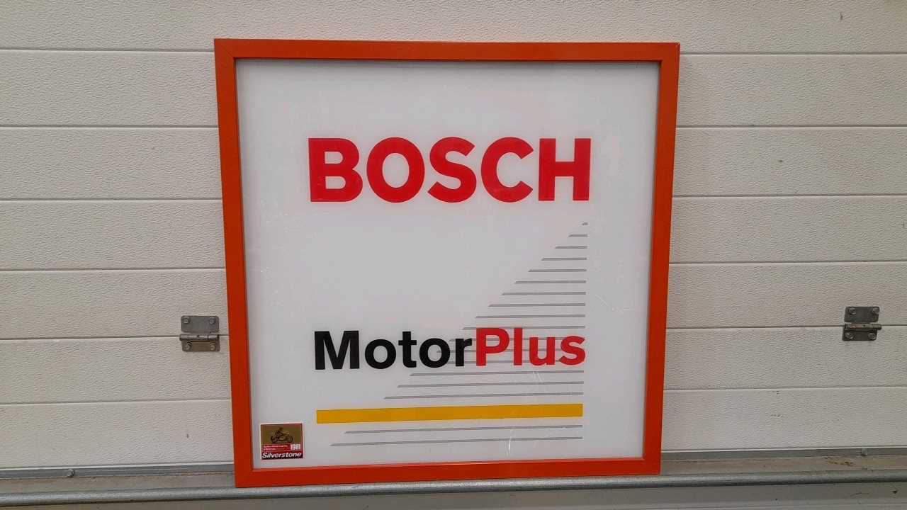 Lot 18 - BOSCH MOTOR PLUS SINGLE SIDED SIGN 30" X 30"