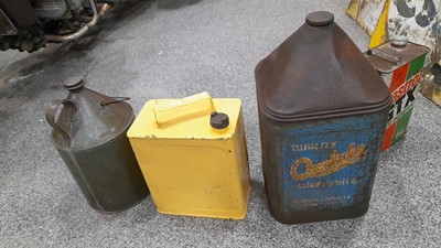 Lot 70 - 4 X OIL/PETROL CANS