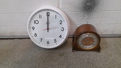 Lot 859 - NEW OLD STOCK SMITHS WORKSHOP CLOCK & MANTEL CLOCK