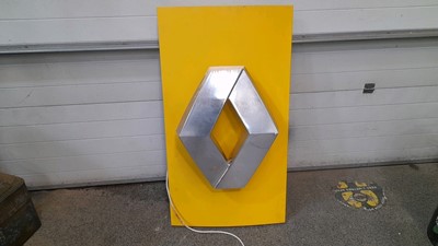 Lot 134 - RENAULT DEALERSHIP SIGN 48" x 27"