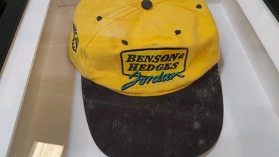 Lot 164 - HONDA JORDAN F1 BENSON + HEDGES CAP  16" X 14"