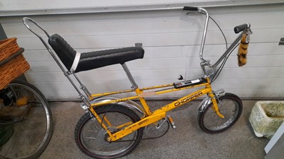 Lot 572 - ORIGINAL YELLOW MK1 RALEIGH CHOPPER , 1970, NO 947223