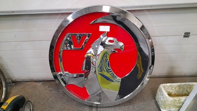 Lot 807 - VAUXHALL DEALER ROUND SIGN 412 dia