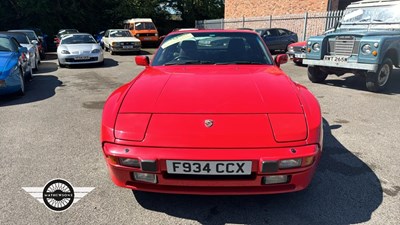 Lot 433 - 1988 PORSCHE 944 LUX