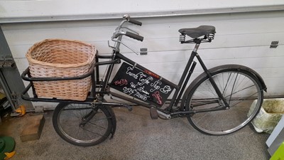 Lot 326 - NORMAN SMALL WHEEL BUTCHER/BAKER DELIVERY BIKE