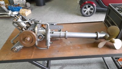 Lot 751 - BOAT STEAM OUTBOARD ENGINE