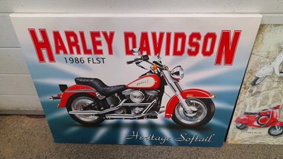 Lot 885 - SELECTION OF CAST SIGNS & MOTOR CYCLE SIGNS