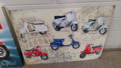 Lot 885 - SELECTION OF CAST SIGNS & MOTOR CYCLE SIGNS