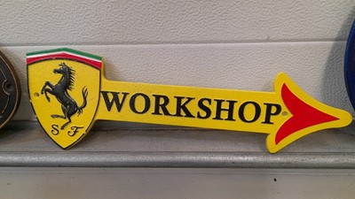 Lot 885 - SELECTION OF CAST SIGNS & MOTOR CYCLE SIGNS