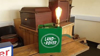 Lot 281 - LAND ROVER PETROL CAN LAMP - PROCEEDS TO CHARITY