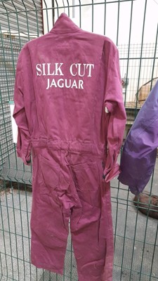 Lot 384 - 2 X SILK CUT JAGUAR OVERALLS FOR THE 1988 LE MANS CAMPAGNE