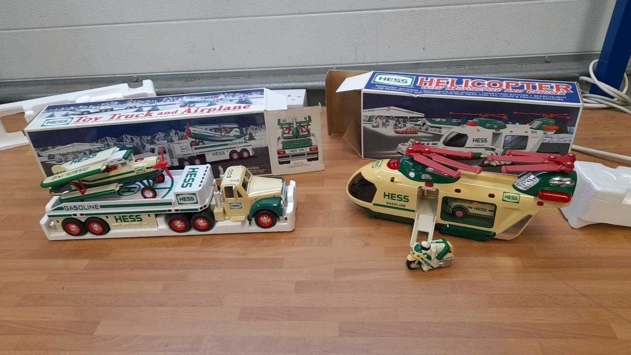 Hess truck and helicopter online