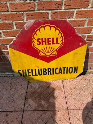 Lot 94 - SHELL LUBRICATION SIGN  34" X 28"