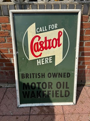 Lot 106 - CASTROL MOTOR OIL SIGN  48" X 32"