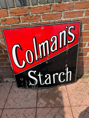 Lot 132 - COLMAN'S STARCH SIGN  38" X 36"